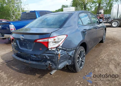 2016 Toyota Corolla S Plus из США, поврежденный, VIN 2T1BURHE3GC496154